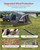 SUV Tent for Camping, 10FT L x 10FT W, Waterproof PU2000mm Spacious Double Layer Design for 5-8 Per