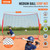 Barricade Backstop Net, 12x9 ft Ball Sports Barrier Netting, Portable Practice Equipment with Carry