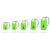  Dry Bag Green 2.6 gal PVC