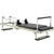 Foldable Pilates Reformer, Pilates Workout Machine for Home Gym Studio Use, Pilates Bed with Dual R