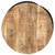 Coffee Table Black 23.6"x23.6"x15.7" Solid Rough Mango Wood