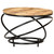Coffee Table Black 23.6"x23.6"x15.7" Solid Rough Mango Wood