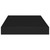 Floating Wall Shelf Black 15.7"x9.1"x1.5" MDF