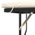 Patio Sofa with Cushions 2-Seater Black Poly Rattan&Acacia Wood