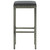 Bar Stools with Cushions 6 pcs Gray Poly Rattan