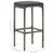 Bar Stools with Cushions 6 pcs Gray Poly Rattan