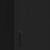 Storage Cabinet Black 16.7"x13.8"x40" Steel