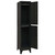 Locker Cabinet Black 15"x17.7"x70.9" Steel