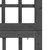4-Panel Room Divider/Trellis Solid Fir Wood Black 63.4"x70.9