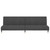 2-Seater Sofa Bed Dark Gray Velvet