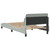 Bed Frame "Dover" Light Gray 39.4"x74.8" Velvet
