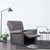 Reclining Chair Gray Faux Leather