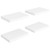 Floating Wall Shelves 4 pcs White 15.7"x9.1"x1.5" MDF