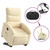 Electric Stand up Recliner Chair Cream Fabric