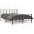 Metal Bed Frame without Mattress with Footboard Black 59.1"x78.7