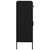 Storage Cabinet Black 31.5"x13.8"x40" Steel