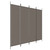 4-Panel Room Divider Anthracite 78.7"x86.6" Fabric