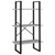 Storage Shelf Concrete Gray 23.6"x11.8"x41.3" Engineered Wood