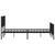Metal Bed Frame without Mattress with Footboard Black 76"x79.9