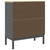 Chest of Drawers FLORO Gray Solid Wood Pine