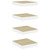 Floating Wall Shelves 4 pcs Oak and White 9.1"x9.3"x1.5" MDF