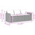 Patio Sofa with Cushions 3-Seater Gray Poly Rattan