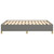 Bed Frame without Mattress Dark Gray 59.8"x79.9" Queen Fabric