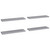 Floating Wall Shelves 4 pcs Gray 35.4"x9.3"x1.5" MDF