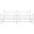 Metal Bed Frame without Mattress with Footboard White 76"x79.9