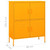 Storage Cabinet Mustard Yellow 31.5"x13.8"x40" Steel