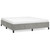 Bed Frame without Mattress Light Gray 76"x79.9" King Velvet