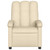 Massage Recliner Chair Cream Fabric