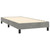 Box Spring Bed Frame Light Gray Twin XL Velvet (US Only)