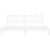Metal Bed Frame without Mattress with Headboard White 76"x79.9
