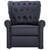 Reclining Chair Black Faux Leather
