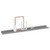 Wall Shelves 4 pcs Gray 31.5"x3.5"x1.2