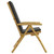 Folding Patio Reclining Chairs 2 pcs with Cushions Bamboo