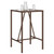 Outdoor Bar Table Brown 27.6"x27.6"x43.3" Poly Rattan