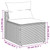 5 Piece Patio Sofa Set with Cushions Black Poly Rattan Acacia