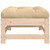 Patio Footstool with Cushion Solid Wood Pine