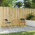 Folding Patio Table 21.7"x29.5" Bamboo