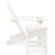Patio Adirondack Chair with Table Solid Fir Wood White