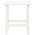 Patio Adirondack Chair with Table Solid Fir Wood White