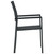 3 Piece Patio Dining Set Black