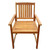 Patio Chairs 2 pcs Solid Acacia Wood Brown