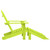 Patio Adirondack Chair with Ottoman Solid Fir Wood Green