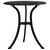 3 Piece Bistro Set Cast Aluminum Black