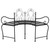 Tree Bench 59.1" Black Steel
