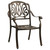 Patio Chairs 2 pcs Cast Aluminum Bronze