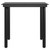 3 Piece Patio Dining Set with Cushions Gray and Black